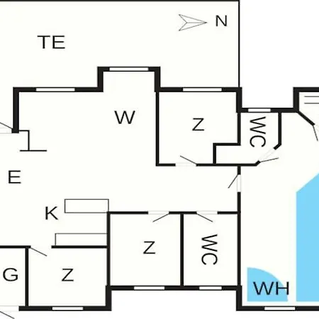 8 Person In Hjorring-by Traum 度假居 Kaersgard Strand